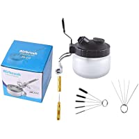 Kit de Limpieza para Pistola de Aerógrafo- Portaherramientas de Acero Inoxidable- Olla de Limpieza del aerógrafo…